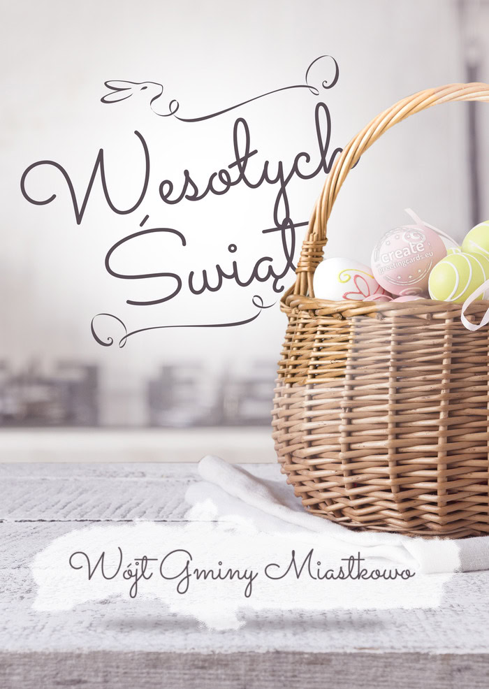 Wesołych Świąt Wójt Gminy Miastkowo