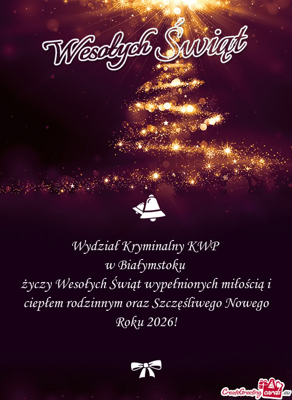 Wesołych Świąt wypełnionych miłością i ciepłem rodzinnym oraz Szczęśliwego Nowego R