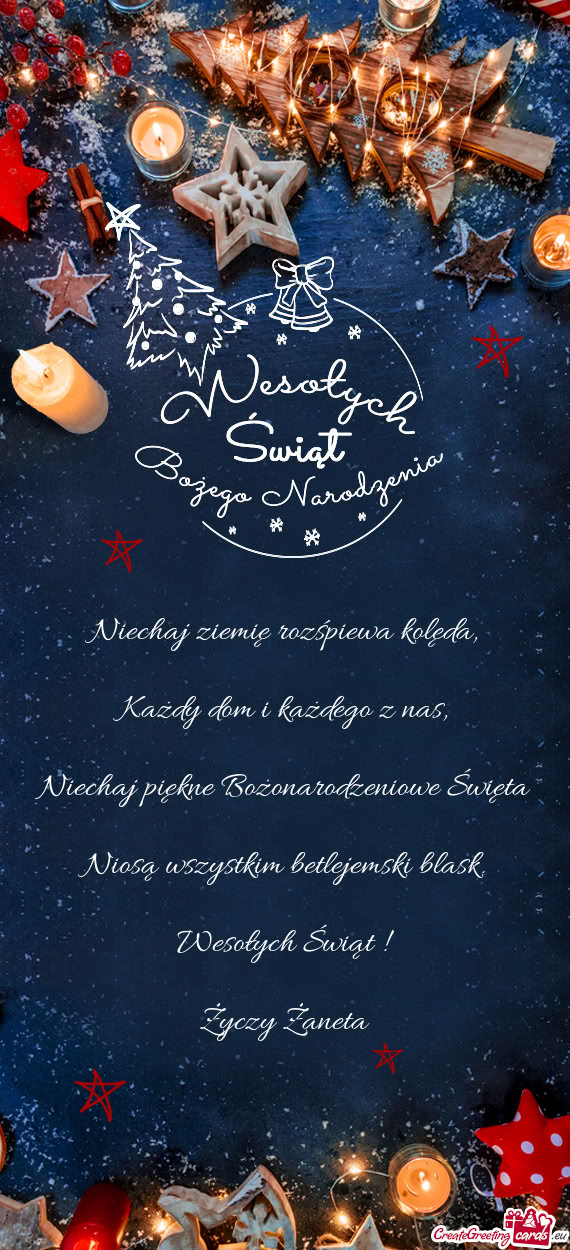 Wesołych Świąt ! Żaneta
