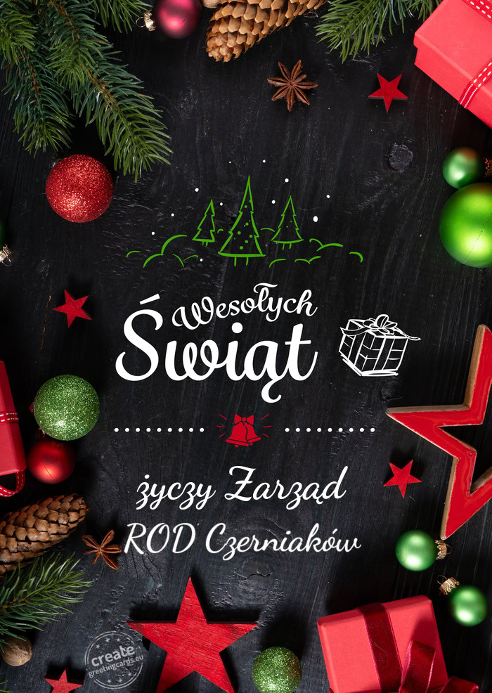 Wesołych Świąt Zarząd ROD "Czerniaków"