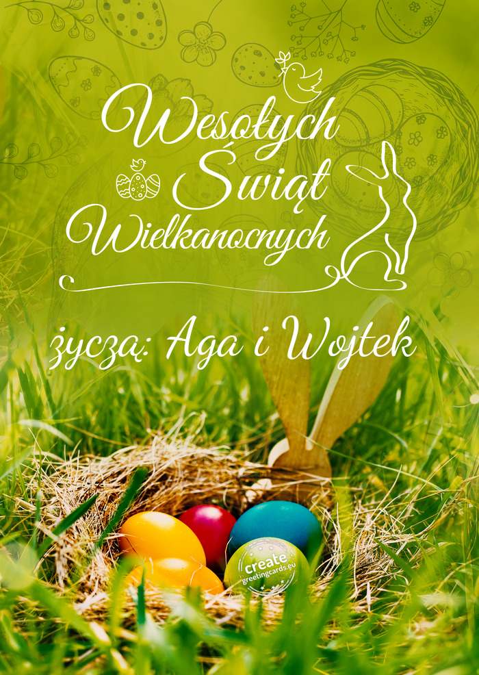 Wesołych Świat życzą: Aga i Wojtek