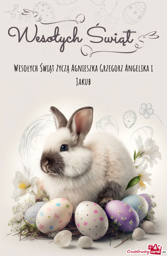 Wesołych Świąt życzą Agnieszka Grzegorz Angelika i Jakub