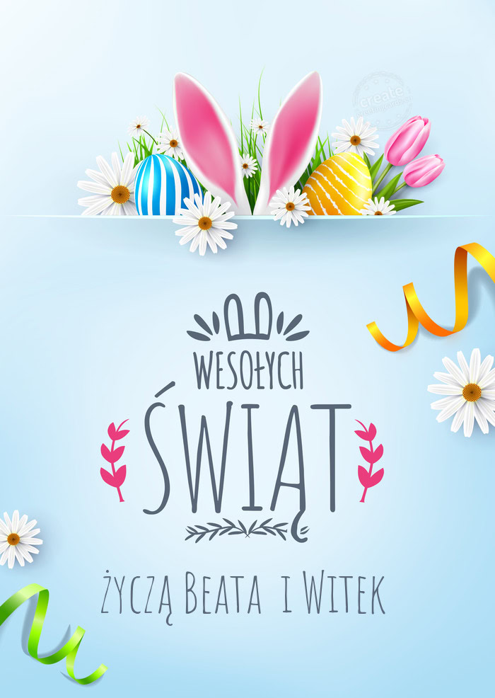 Wesołych Świąt życzą Beata i Witek