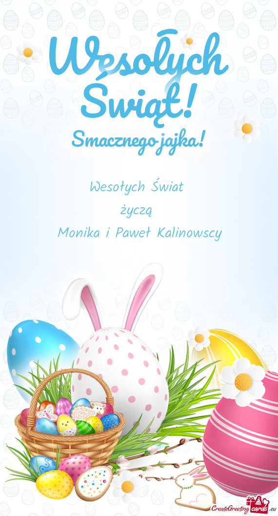 Wesołych Świat życzą Monika i Paweł Kalinowscy