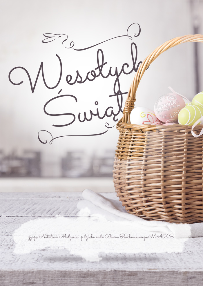 Wesołych Świąt życzą Natalia i Małgosia z działu kadr Biura Rachunkowego MAKS