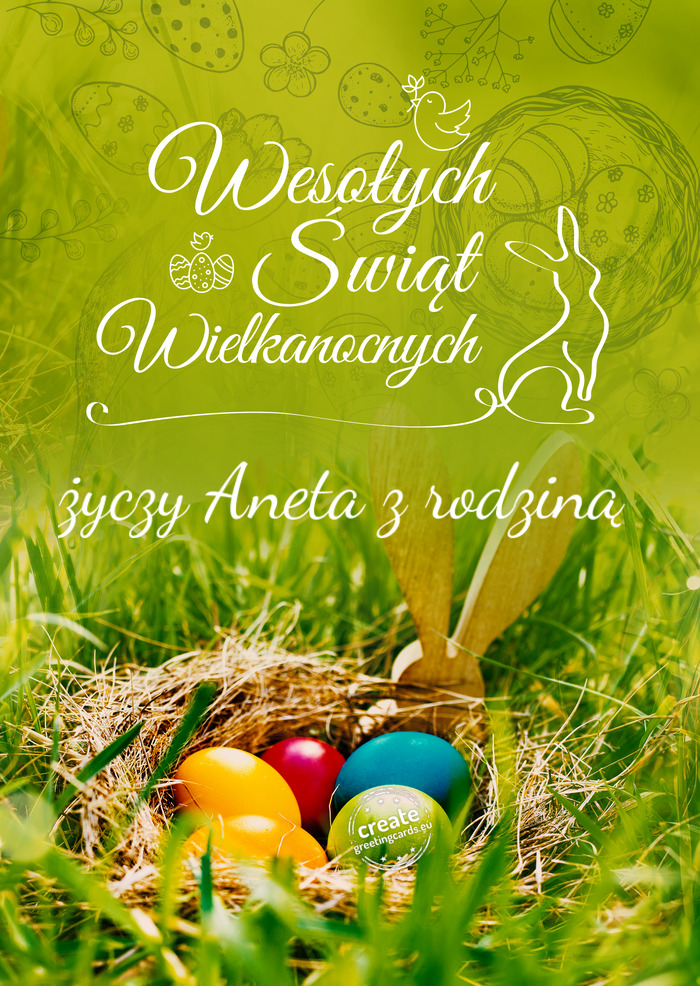 Wesołych Świat życzy Aneta z rodziną