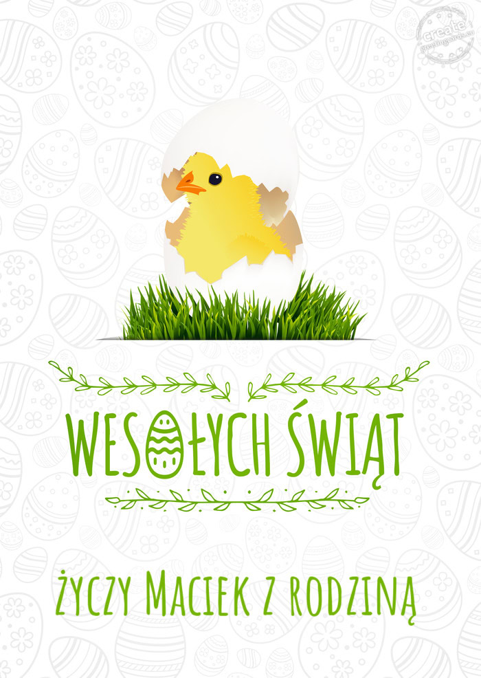 Wesołych Świąt życzy Maciek z rodziną
