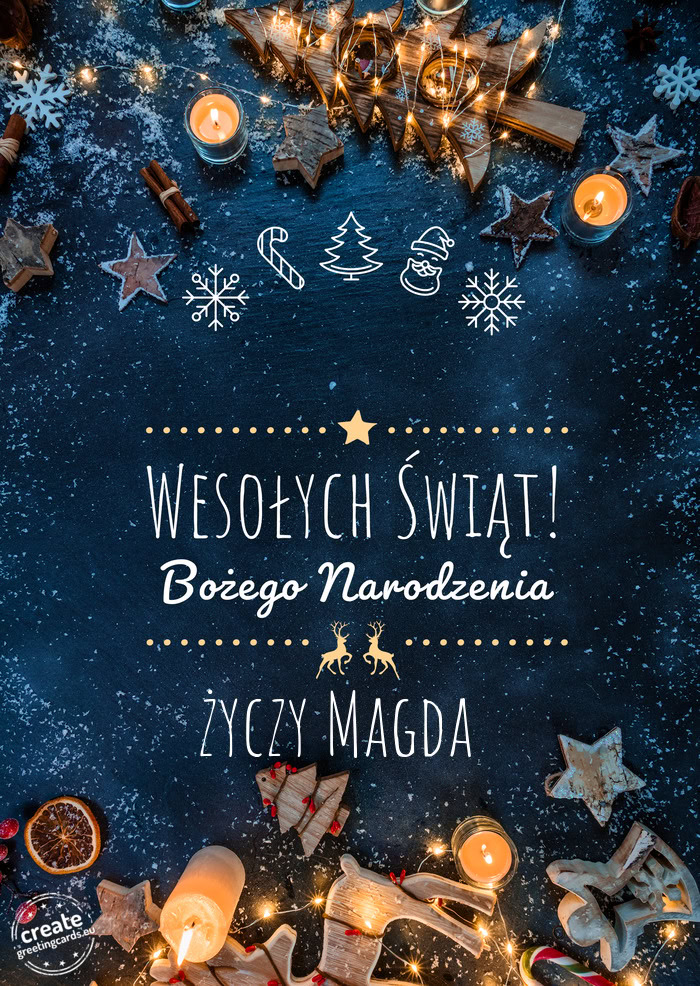 Wesołych Świąt życzy Magda