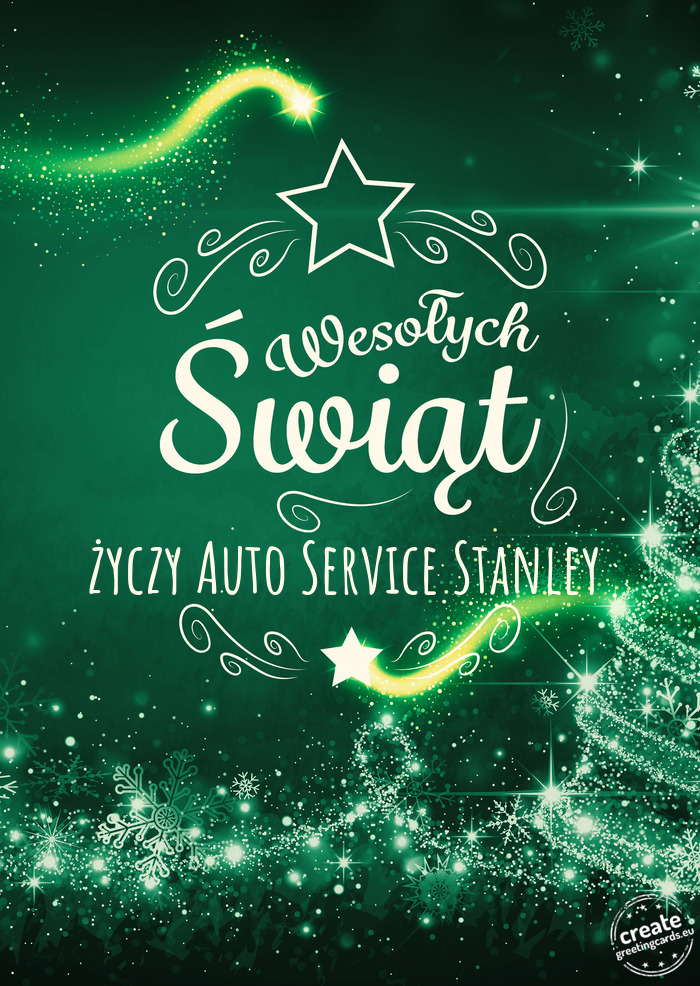 Wesołych ŚwiątAuto Service Stanley