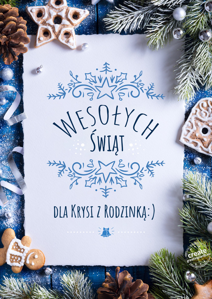 Wesołych Świątdla Krysi z Rodzinką:)