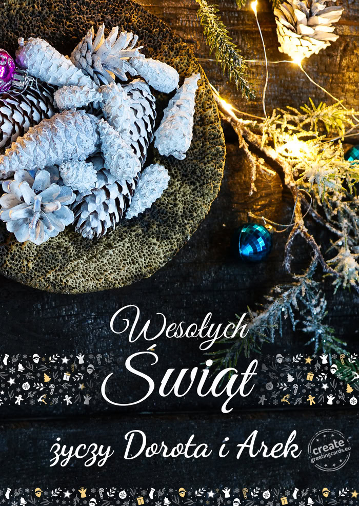 Wesołych ŚwiątDorota i Arek