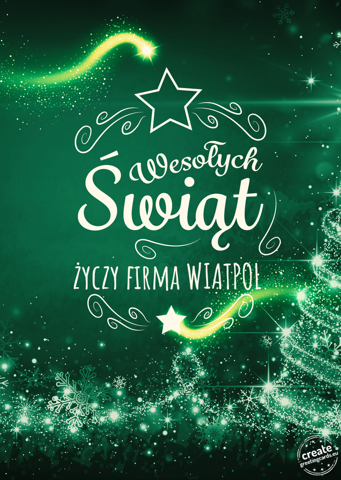 Wesołych Świątfirma WIATPOL