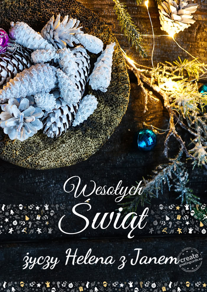 Wesołych ŚwiątHelena z Janem