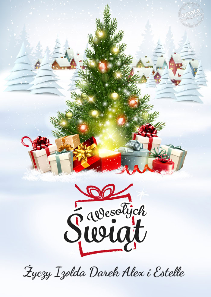 Wesołych ŚwiątIzolda Darek Alex i Estelle