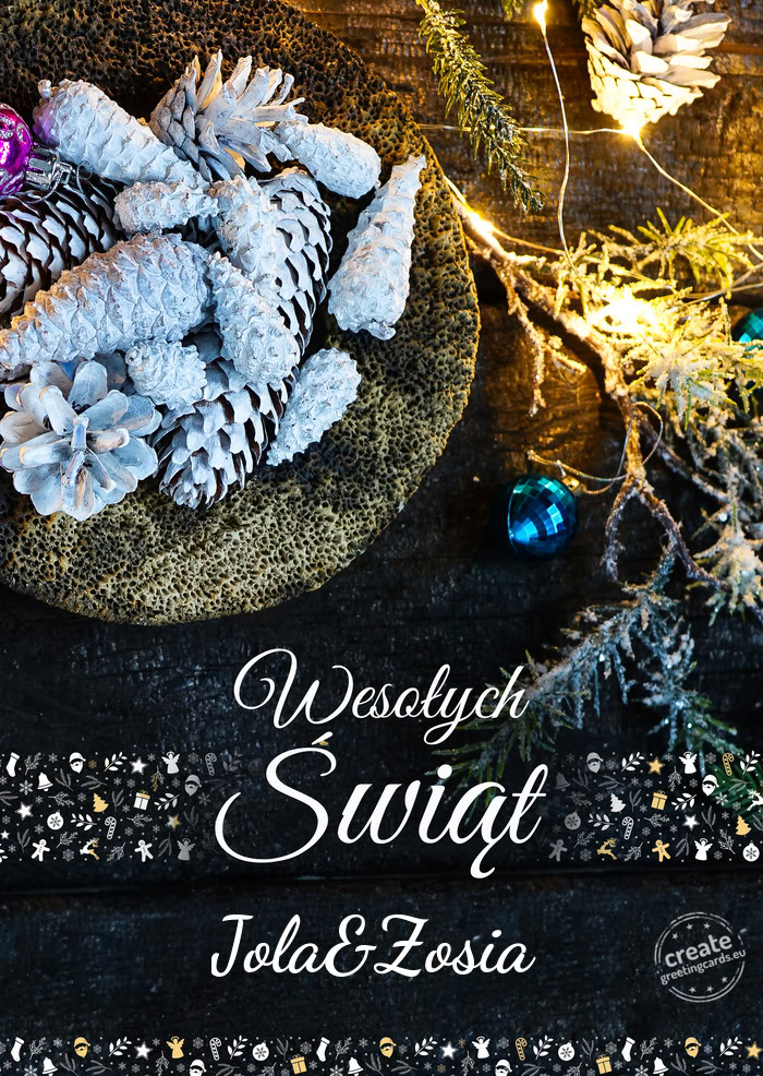 Wesołych ŚwiątJola&Zosia