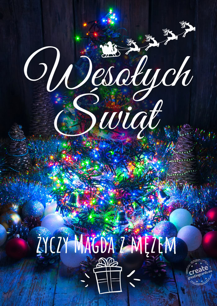 Wesołych ŚwiątMagda z mężem