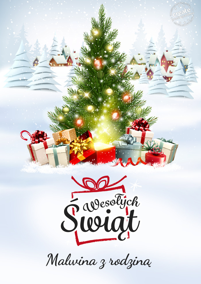 Wesołych ŚwiątMalwina z rodziną
