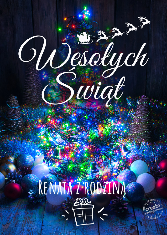 Wesołych ŚwiątRenata z rodziną