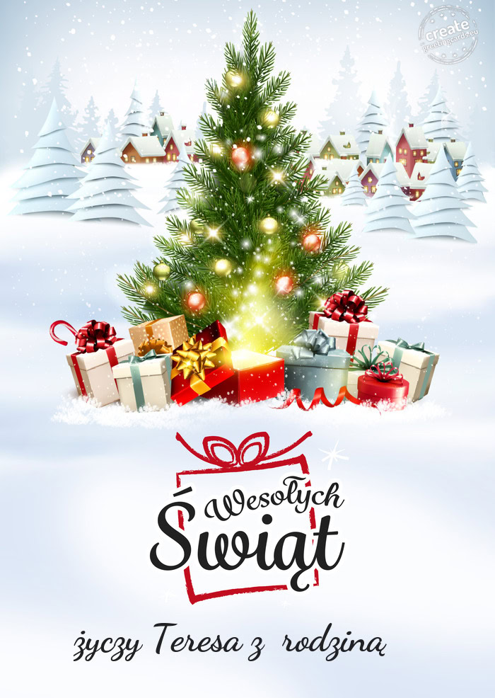Wesołych ŚwiątTeresa z rodziną 🌲