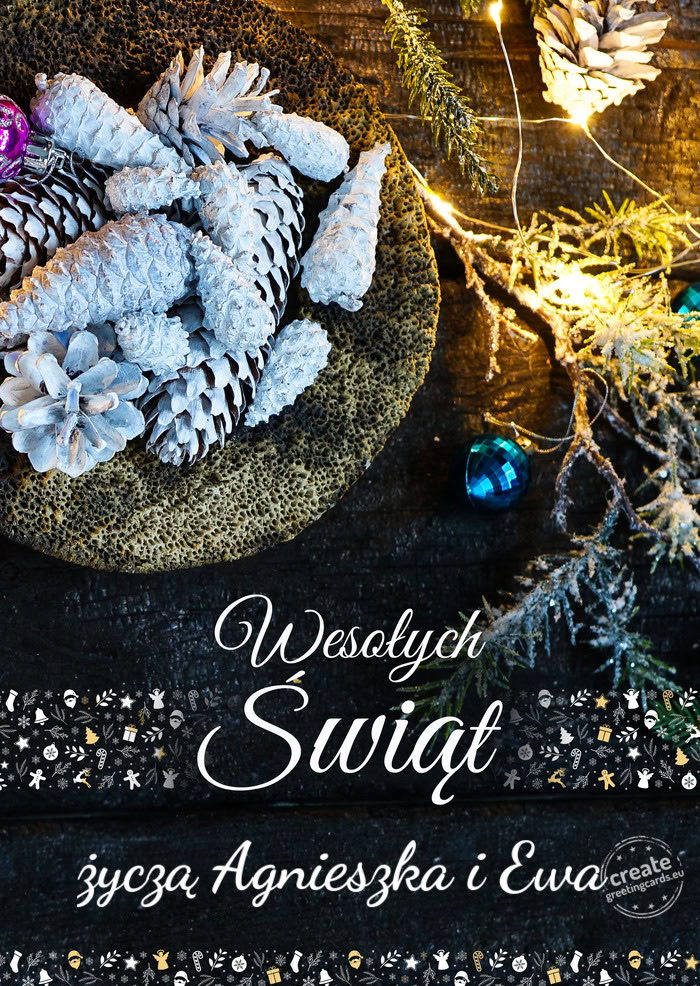 Wesołych Świątżyczą Agnieszka i Ewa