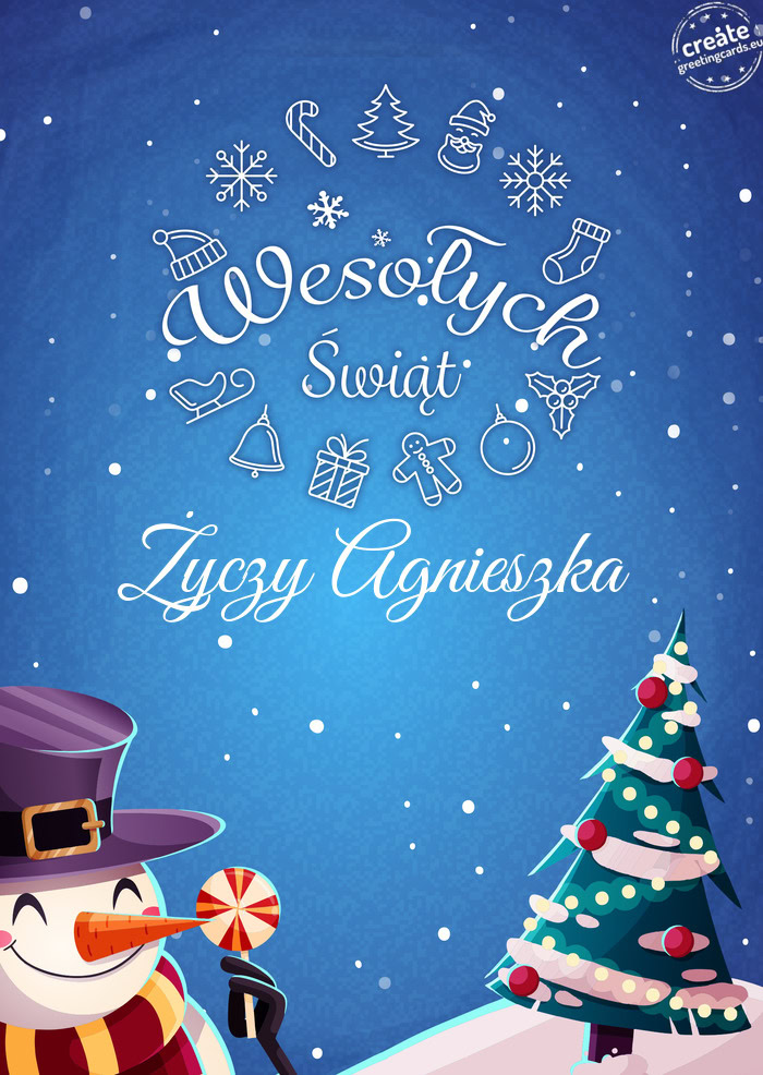Wesołych ŚwiątŻyczy Agnieszka