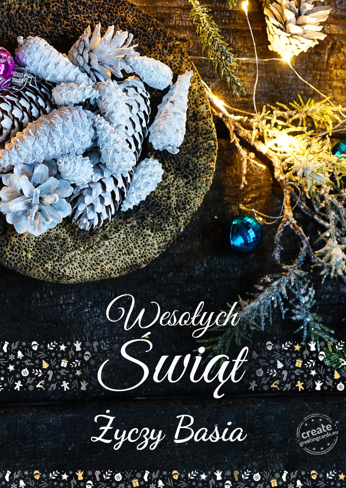 Wesołych ŚwiątŻyczy Basia