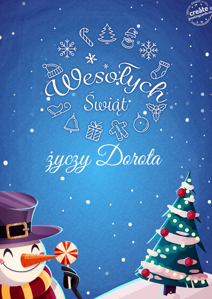 Wesołych Świątżyczy Dorota