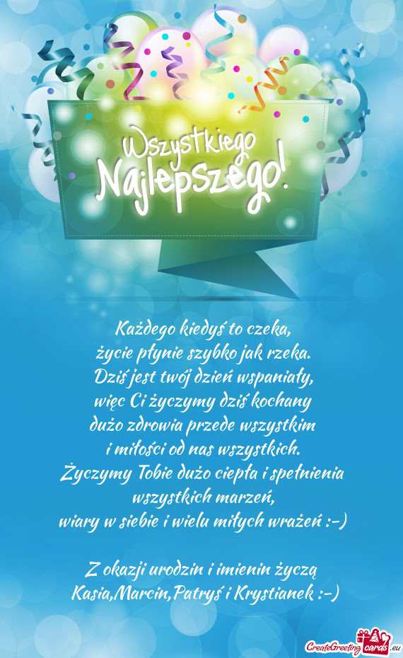 Wiary w siebie i wielu miłych wrażeń :-)