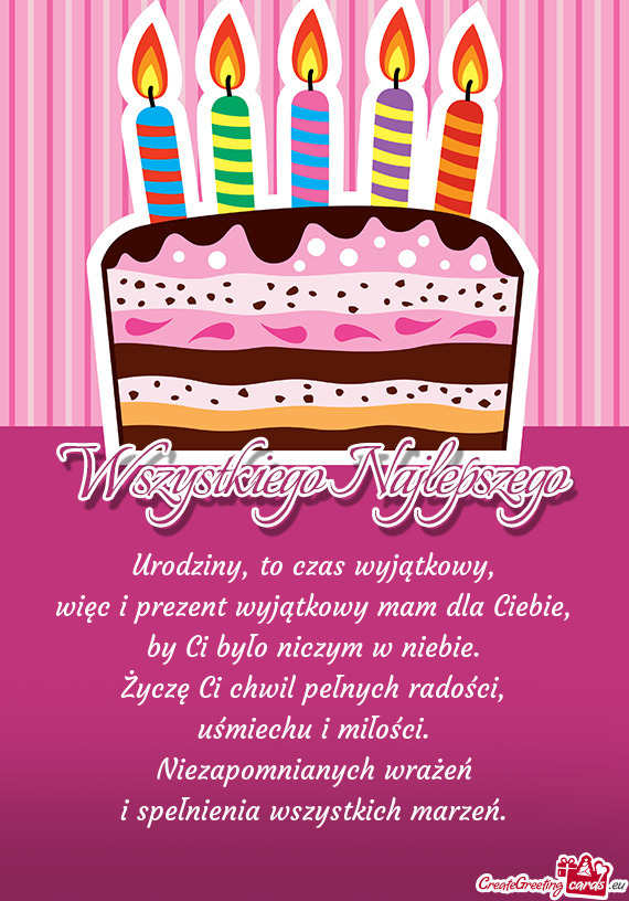 Więc i prezent wyjątkowy mam dla Ciebie