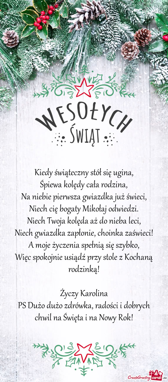 Więc spokojnie usiądź przy stole z Kochaną rodzinką