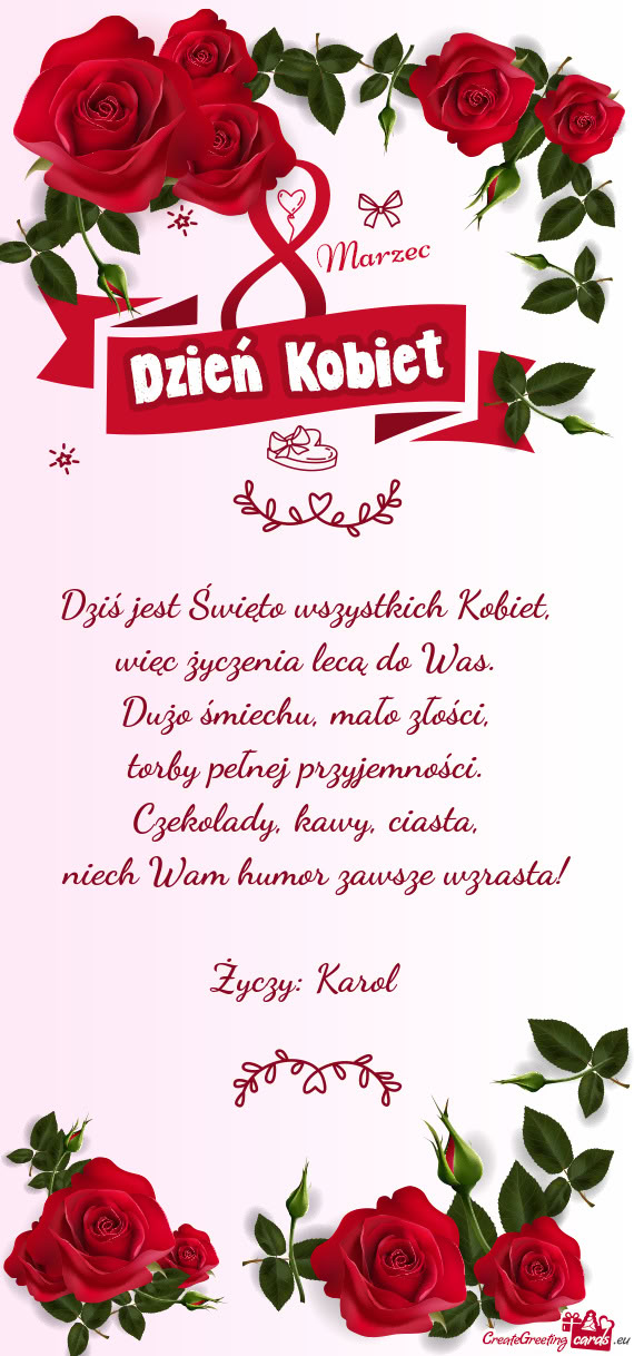 Więc życzenia lecą do Was