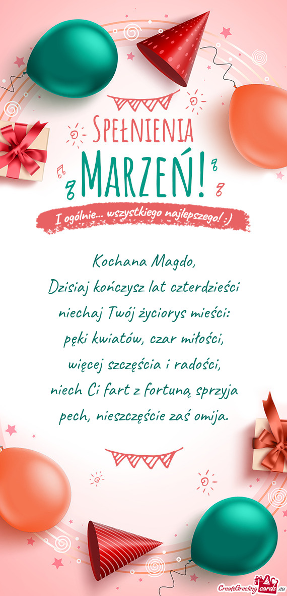 Więcej szczęścia i radości