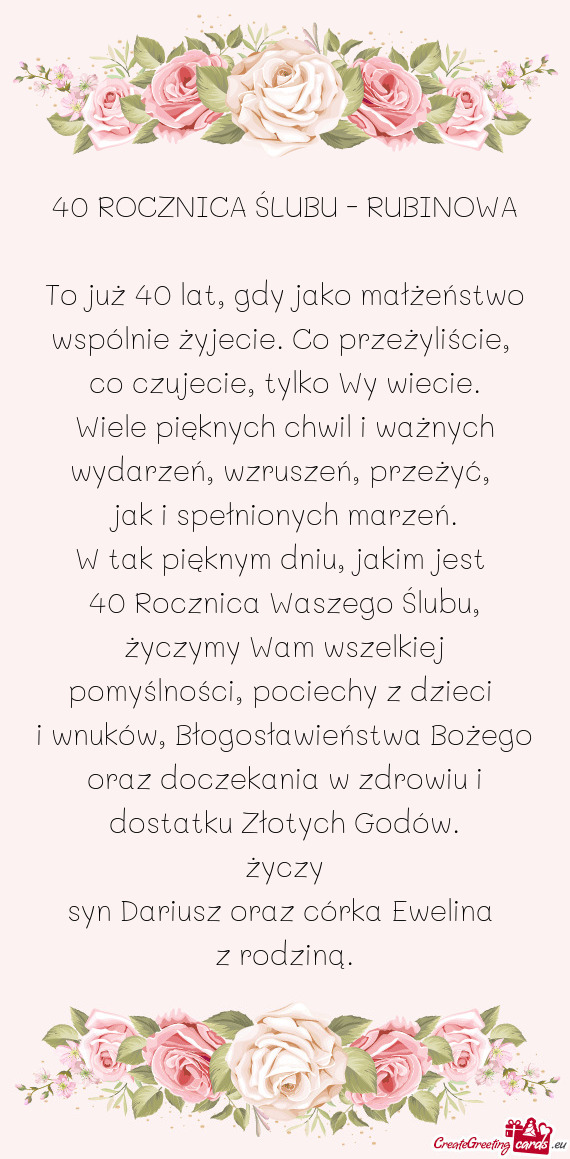 Wiele pięknych chwil i ważnych wydarzeń, wzruszeń, przeżyć