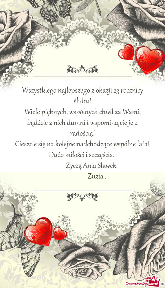 Wiele pięknych, wspólnych chwil za Wami, bądźcie z nich dumni i wspominajcie je z radością