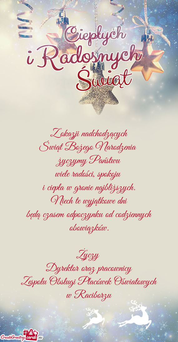 Wiele radości, spokoju