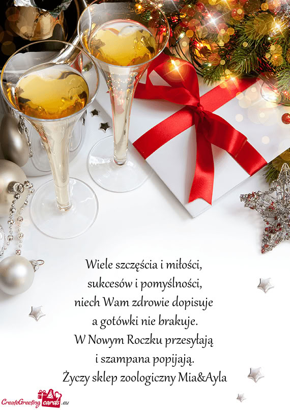 Wiele szczęścia i miłości,   sukcesów i pomyślności,  niech Wam zdrowie