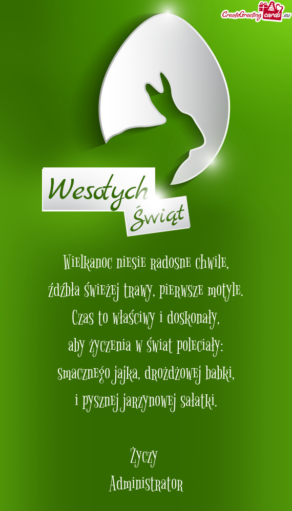 Wielkanoc niesie radosne chwile,  źdźbła świeżej trawy, pierwsze motyle.