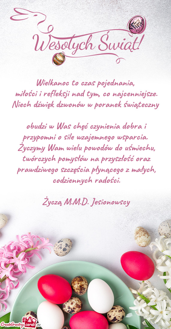 Wielkanoc to czas pojednania