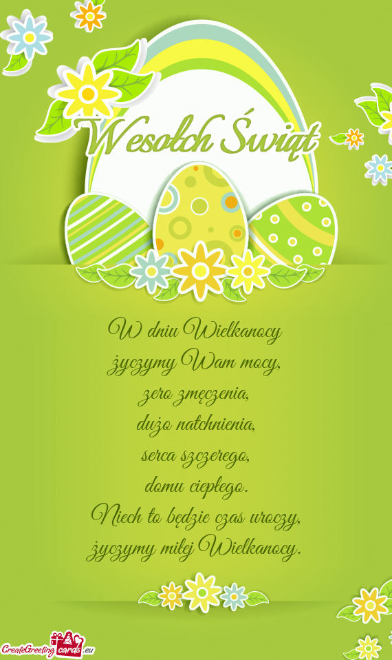 Wielkanocy życzymy