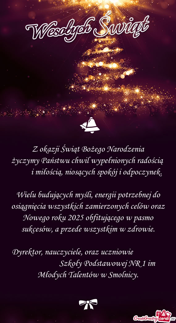 Wielu budujących myśli, energii potrzebnej do osiągnięcia wszystkich zamierzonych celów oraz No