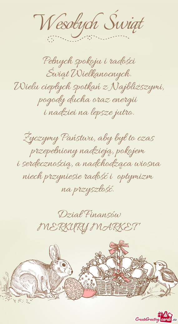 Wielu ciepłych spotkań z Najbliższymi