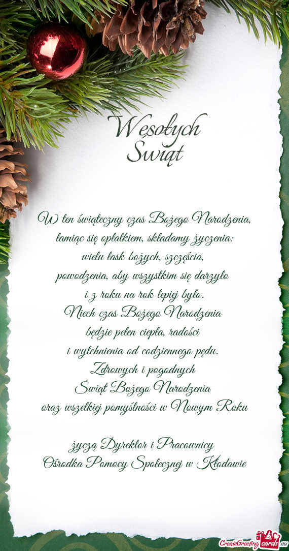 Wielu łask bożych, szczęścia