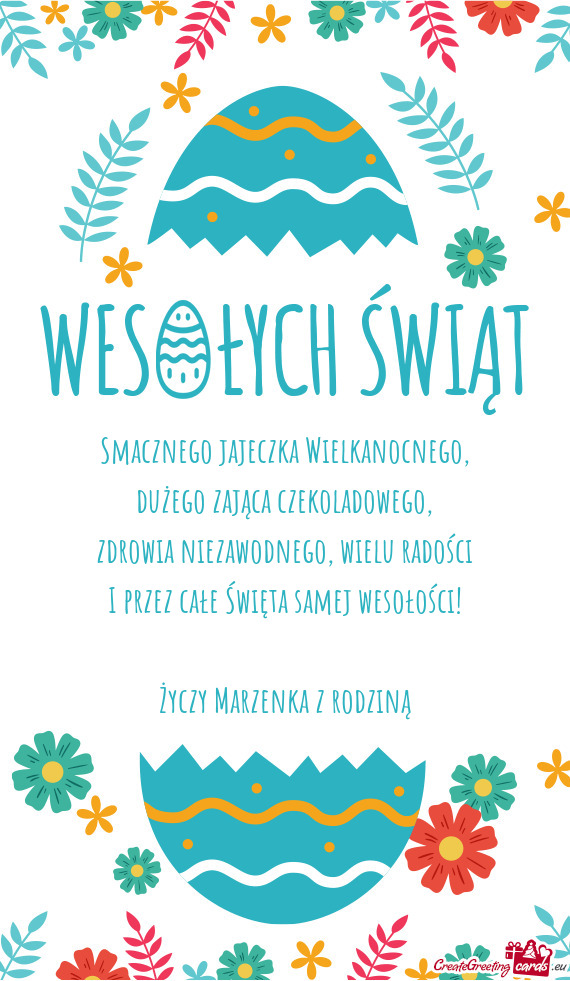 Wielu radości I przez całe Święta samej wesołości! Marzenka z rodziną