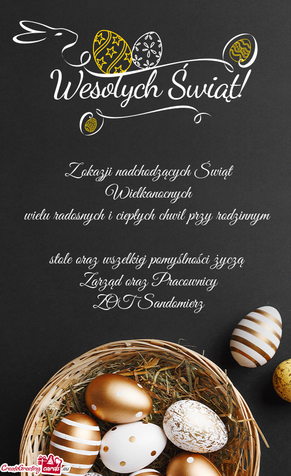 Wielu radosnych i ciepłych chwil przy rodzinnym