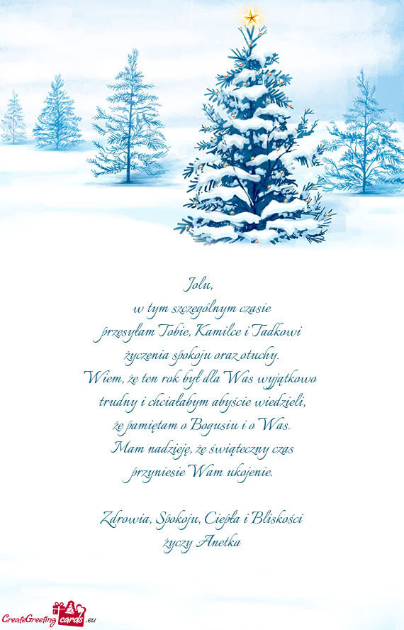 Wiem, że ten rok był dla Was wyjątkowo