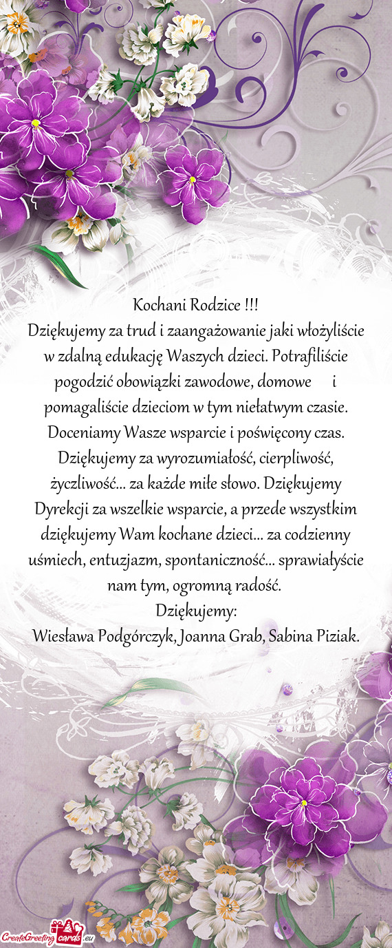 Wiesława Podgórczyk, Joanna Grab, Sabina Piziak
