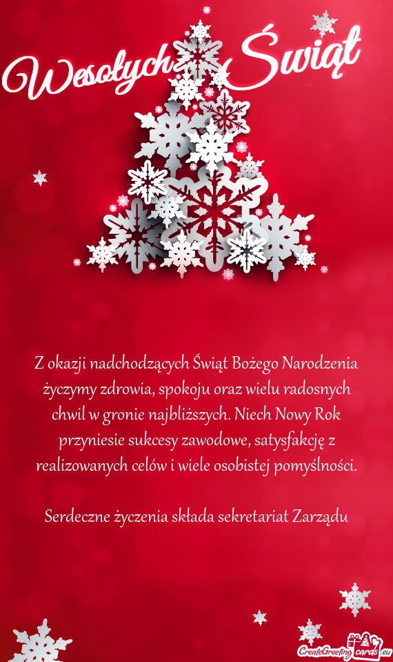 Wil w gronie najbliższych. Niech Nowy Rok przyniesie sukcesy zawodowe, satysfakcję z realizowanych
