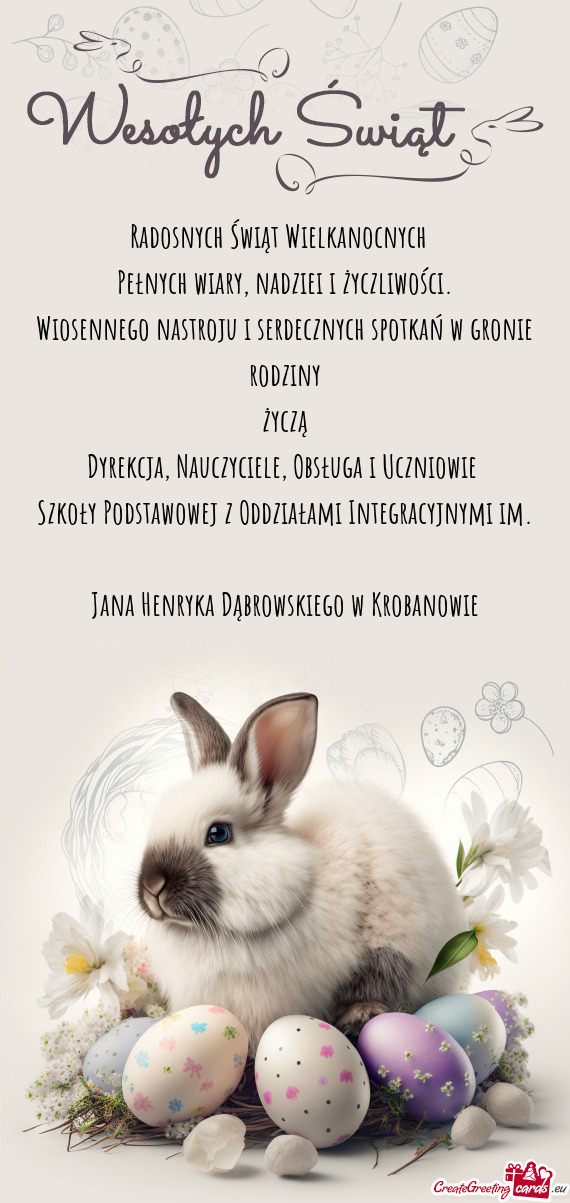 Wiosennego nastroju i serdecznych spotkań w gronie rodziny