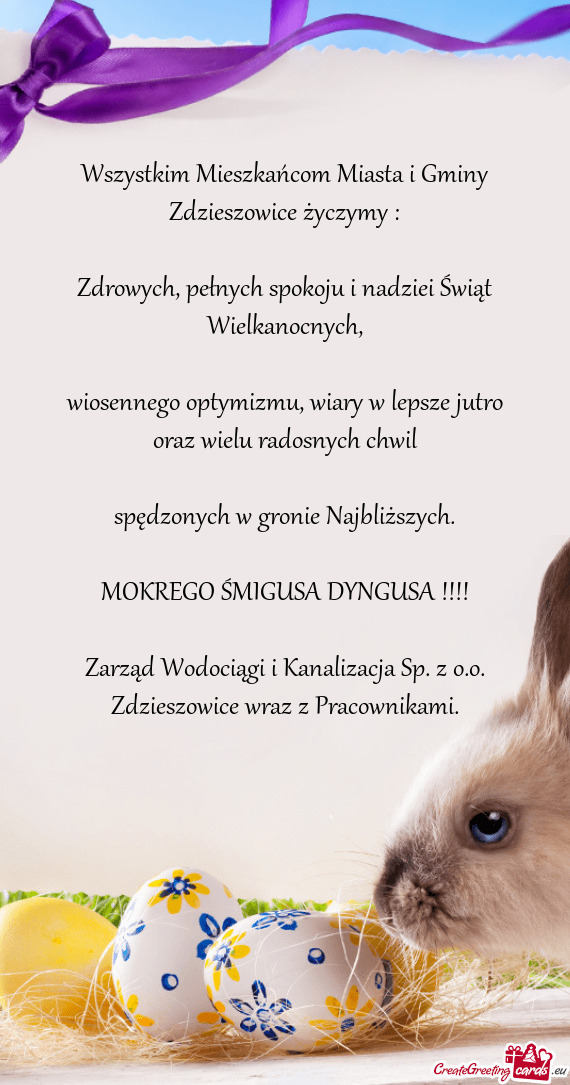 Wiosennego optymizmu, wiary w lepsze jutro oraz wielu radosnych chwil