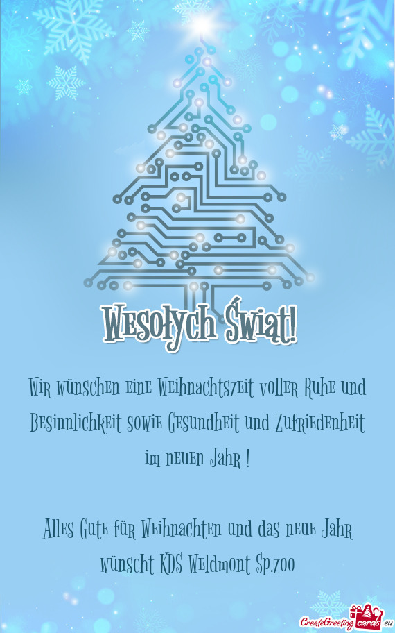 Wir wünschen eine Weihnachtszeit voller Ruhe und Besinnlichkeit sowie Gesundheit und Zufriedenheit